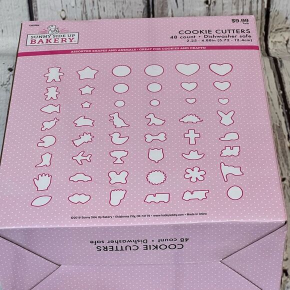 Sunny Side Up Bakery Cookie Cutters Alphabet Letters 48 CT. And Shapes In Box - Picture 2 of 5